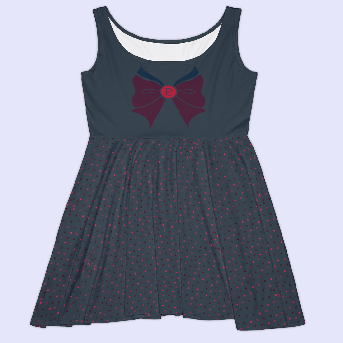 Sailor Pluto Bow Pattern Skater Dress