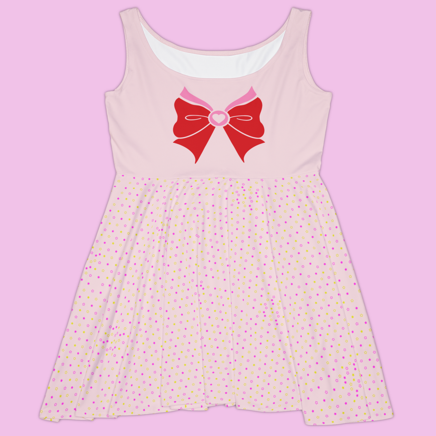 Sailor Chibi Moon Bow Pattern Skater Dress