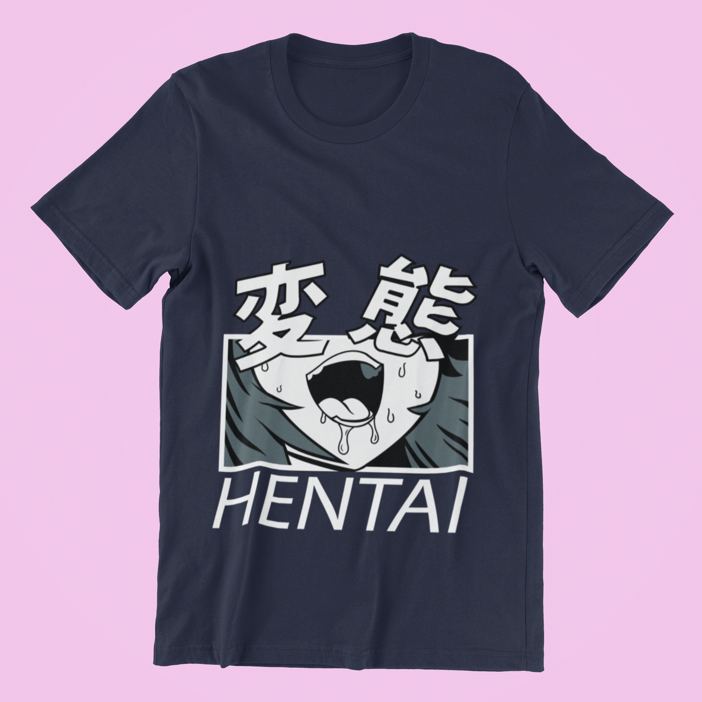 - Hentai Kanji Face Tee - - #tag1#
