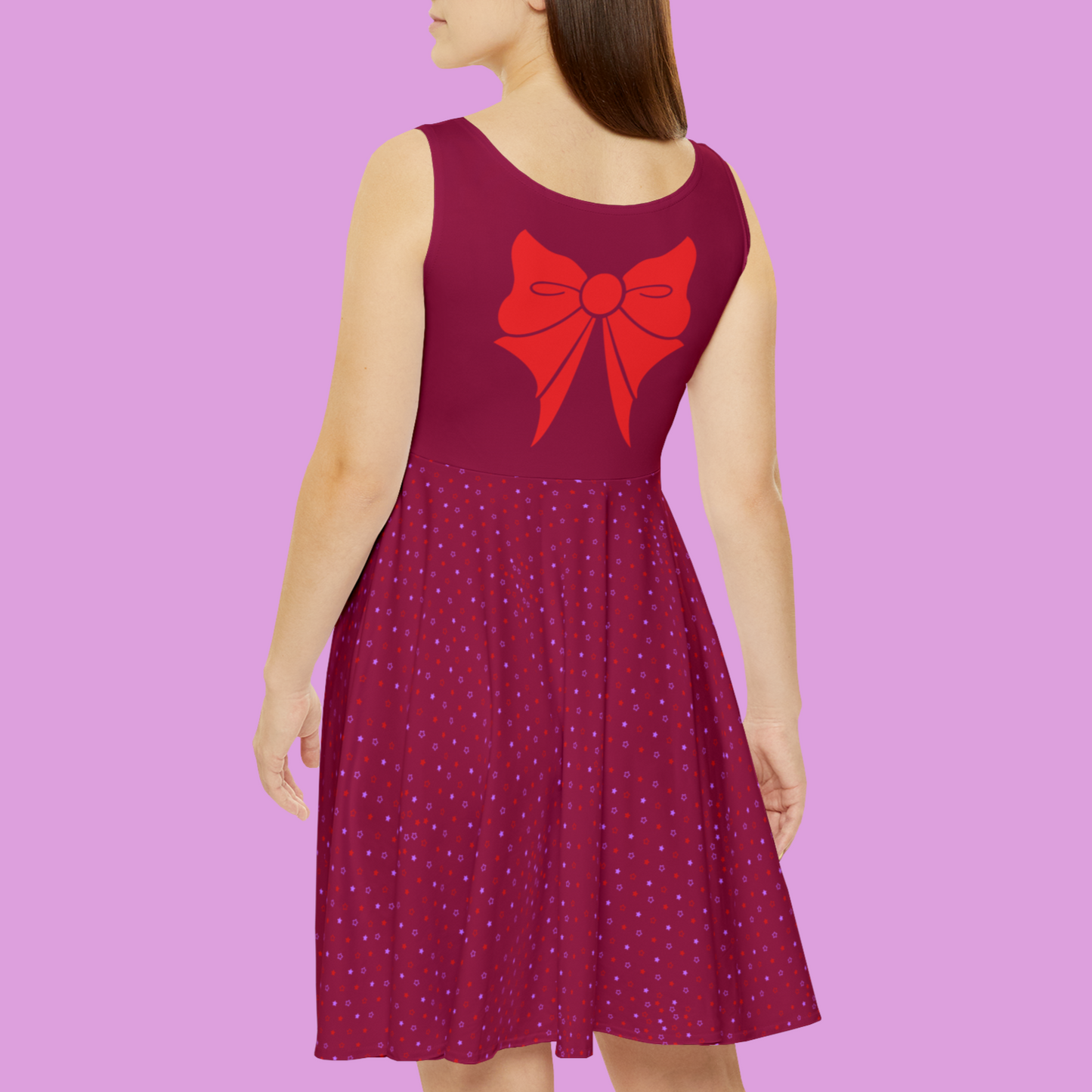 Sailor Mars Bow Pattern Skater Dress