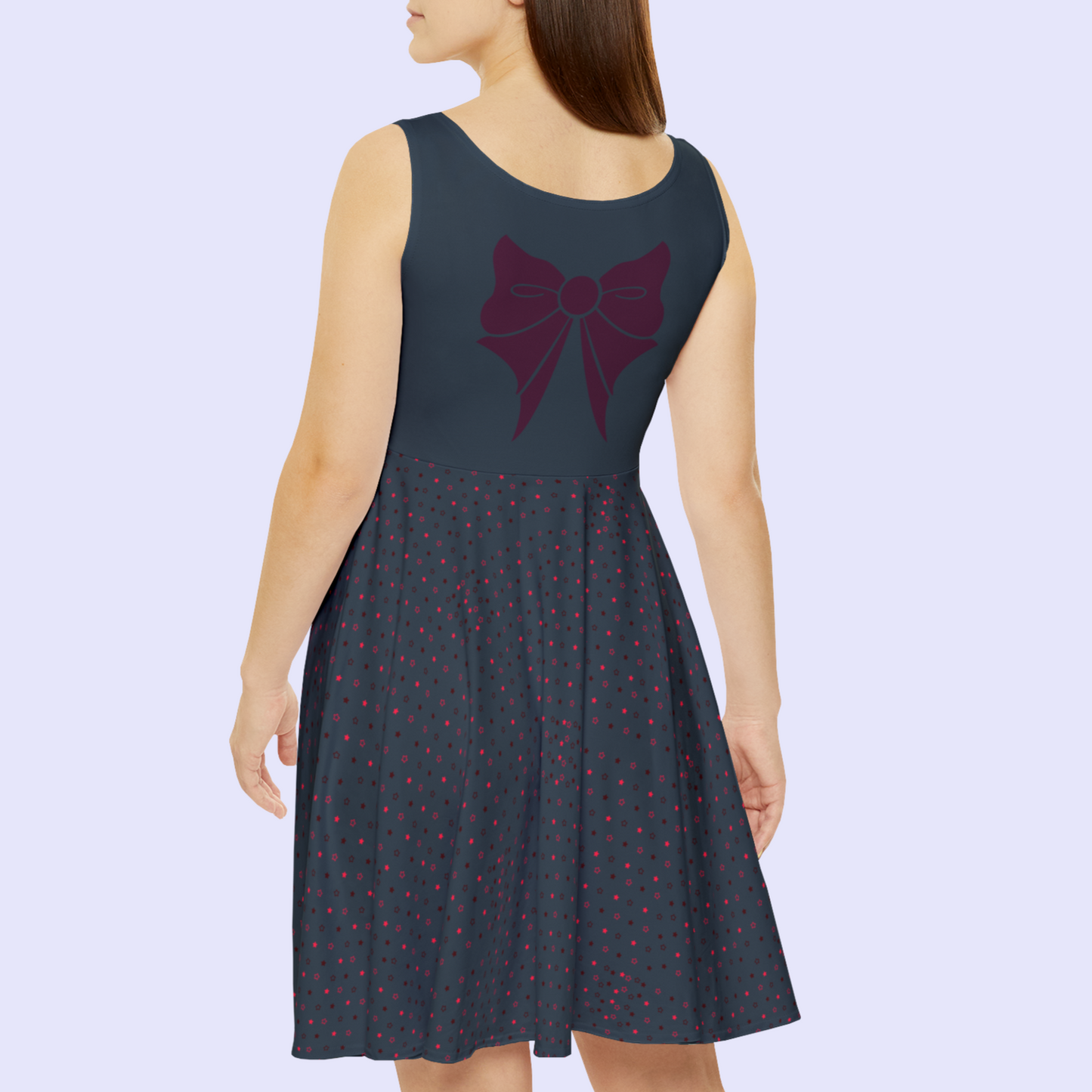 Sailor Pluto Bow Pattern Skater Dress