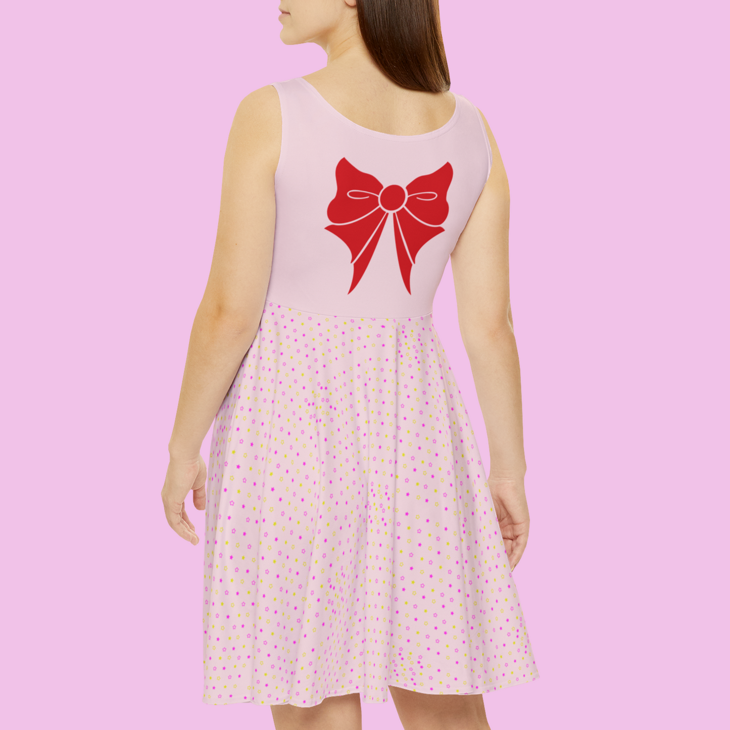 Sailor Chibi Moon Bow Pattern Skater Dress