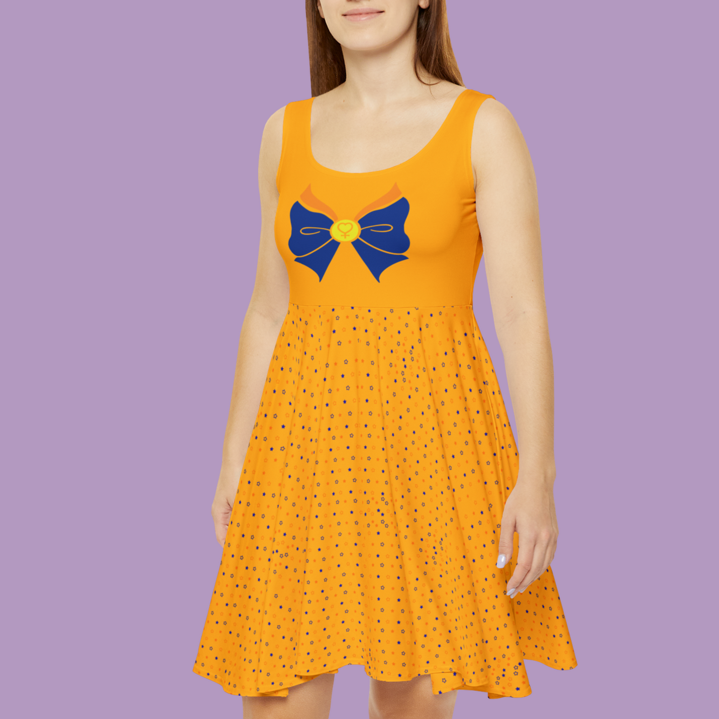Sailor Venus Bow Pattern Skater Dress