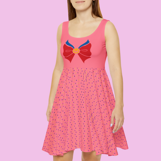 Sailor Moon Bow Pattern Skater Dress