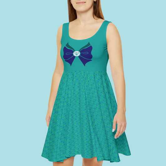 Sailor Neptune Bow Pattern Skater Dress