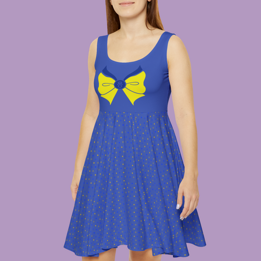 Sailor Uranus Bow Pattern Skater Dress