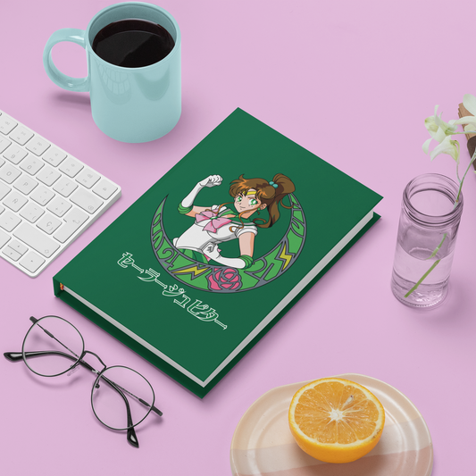  - Sailor Jupiter Crescent Moon Notebook -  - #tag1# 