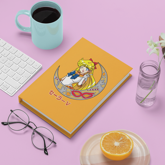  - Sailor Venus Crescent Moon Notebook -  - #tag1# 