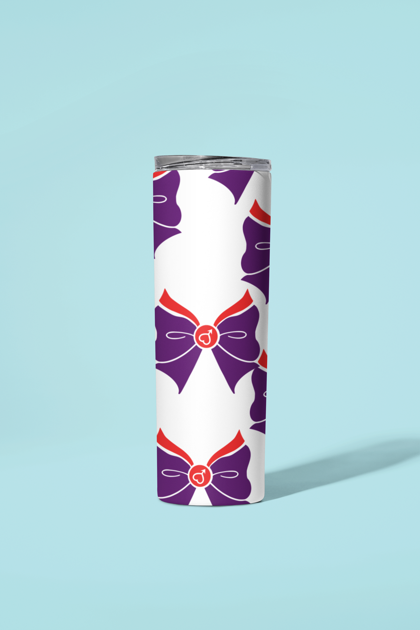 Sailor Mars Bow Pattern Skinny Tumbler