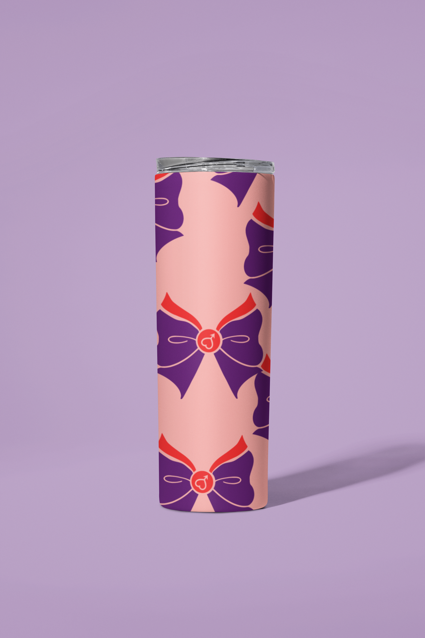 Sailor Mars Bow Pattern Skinny Tumbler