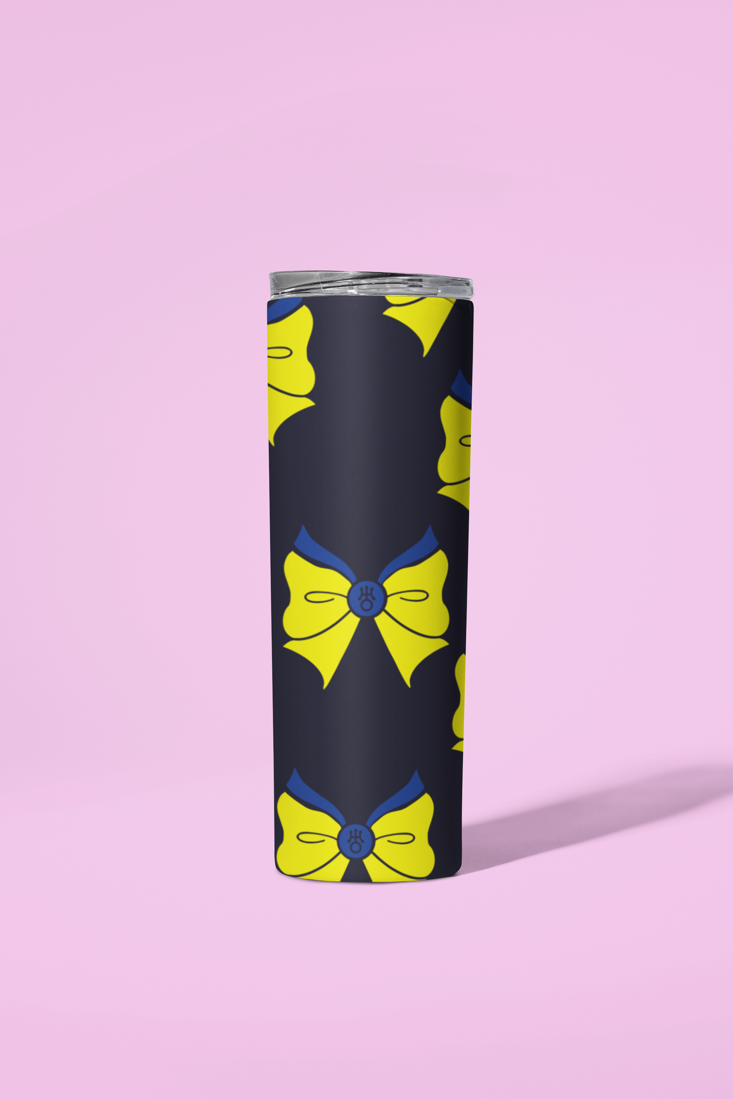 Sailor Uranus Bow Pattern Skinny Tumbler