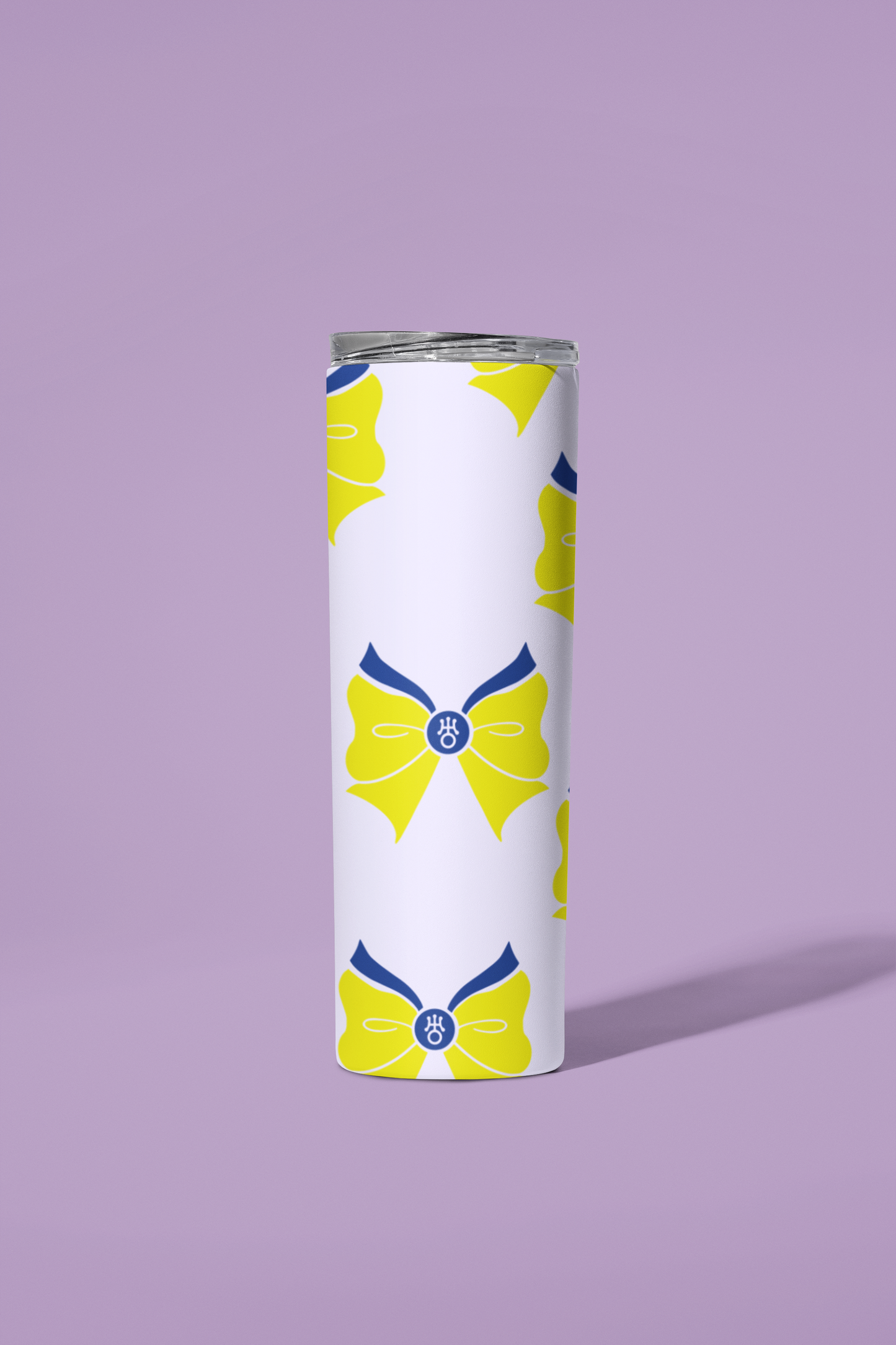 Sailor Uranus Bow Pattern Skinny Tumbler