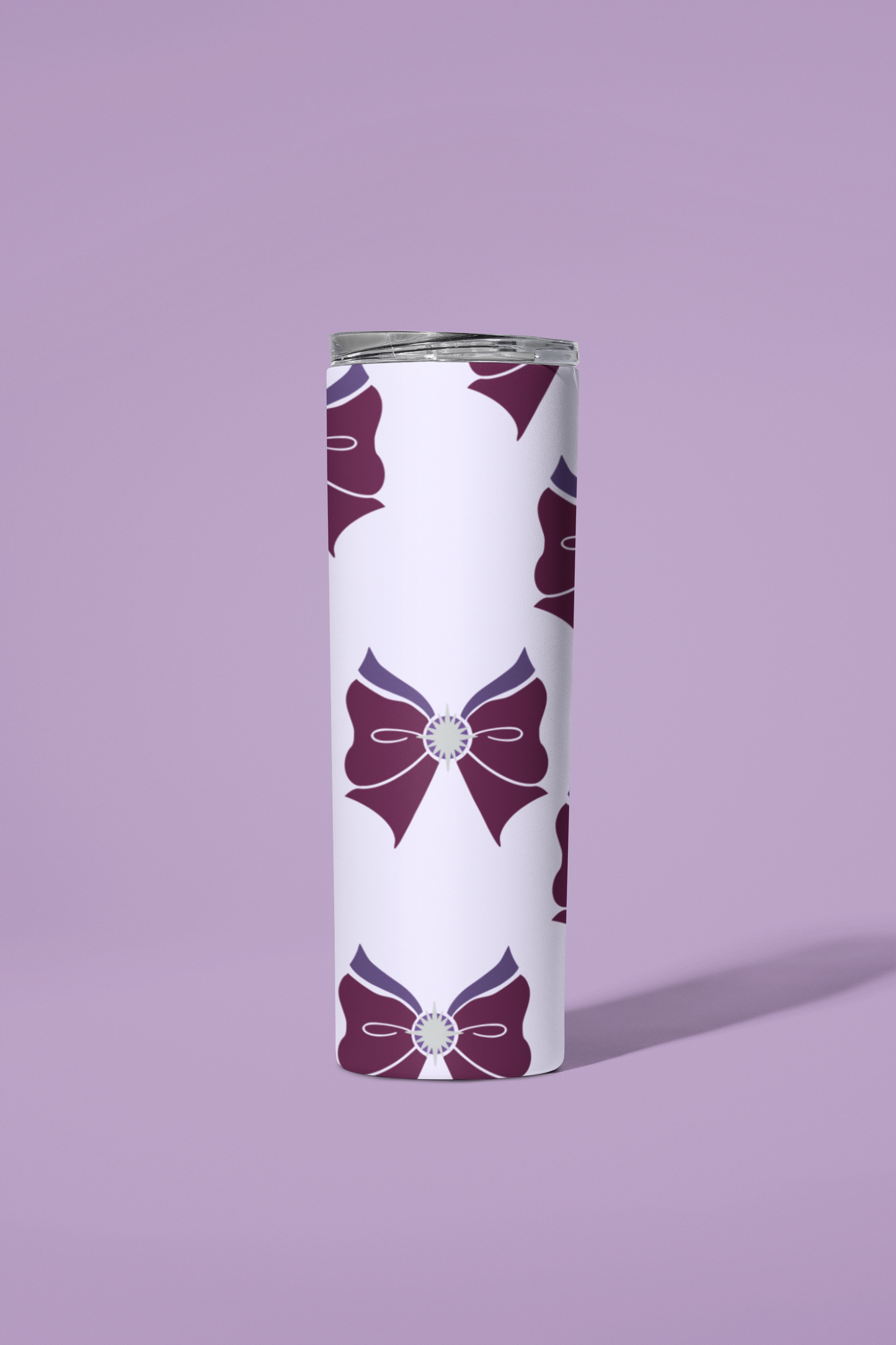 Sailor Saturn Bow Pattern Skinny Tumbler