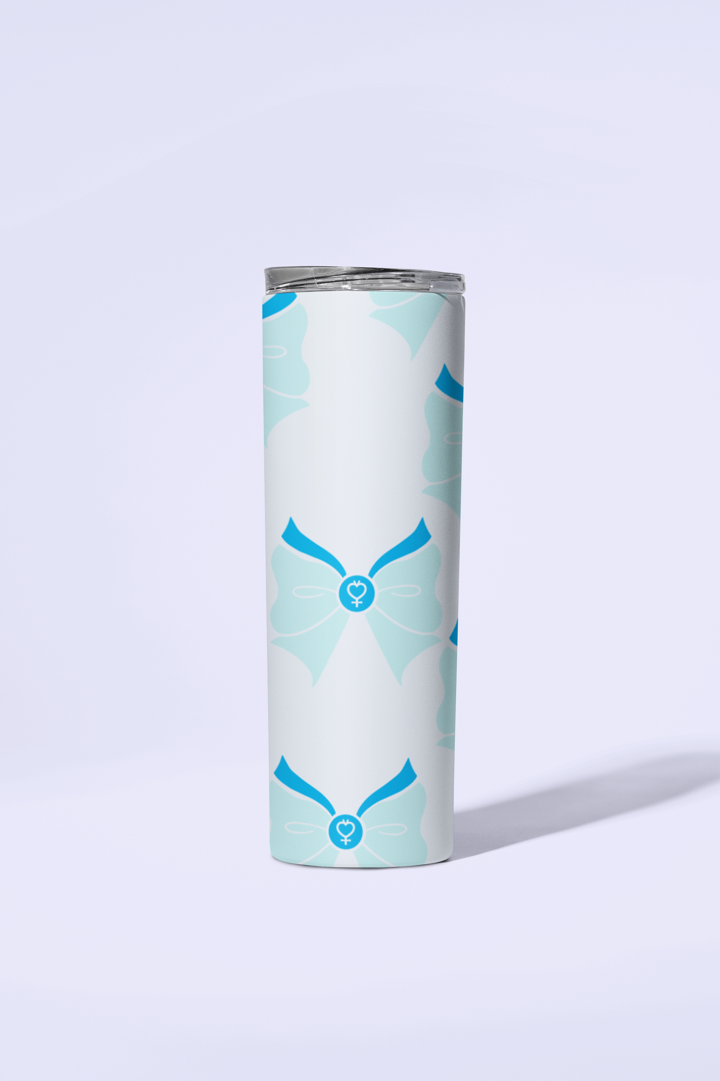 Sailor Mercury Bow Pattern Skinny Tumbler