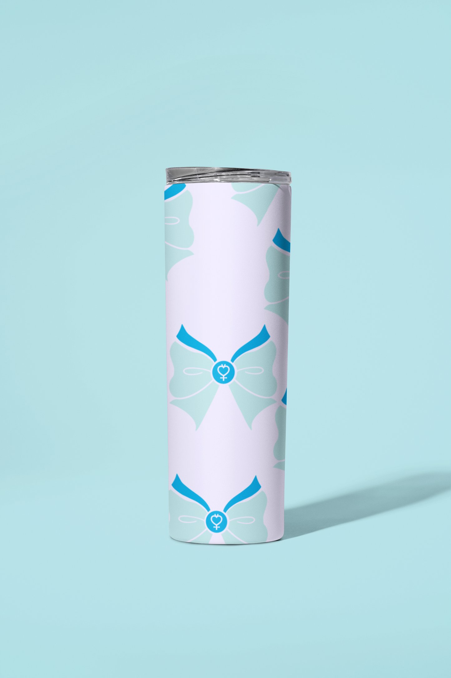 Sailor Mercury Bow Pattern Skinny Tumbler