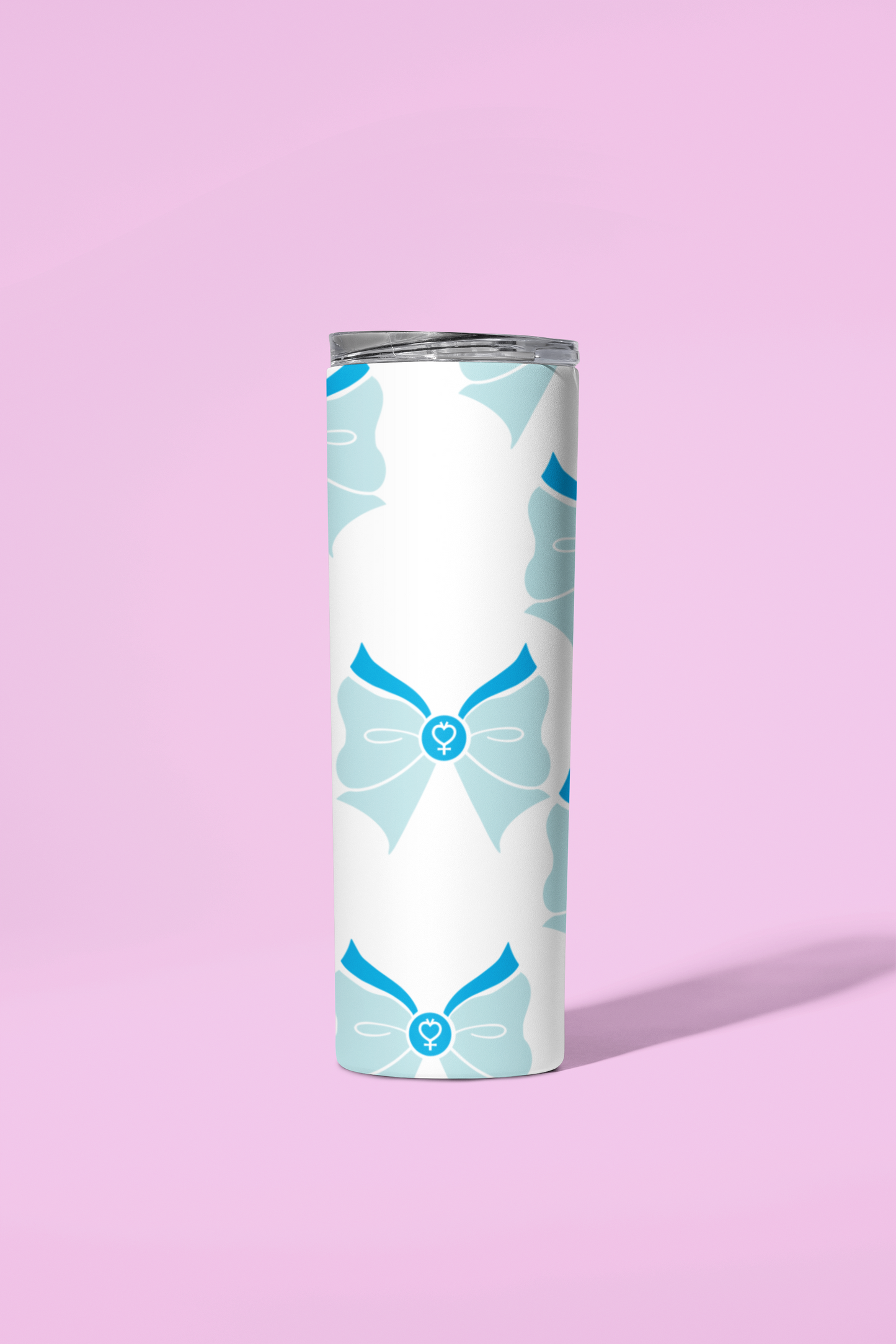 Sailor Mercury Bow Pattern Skinny Tumbler