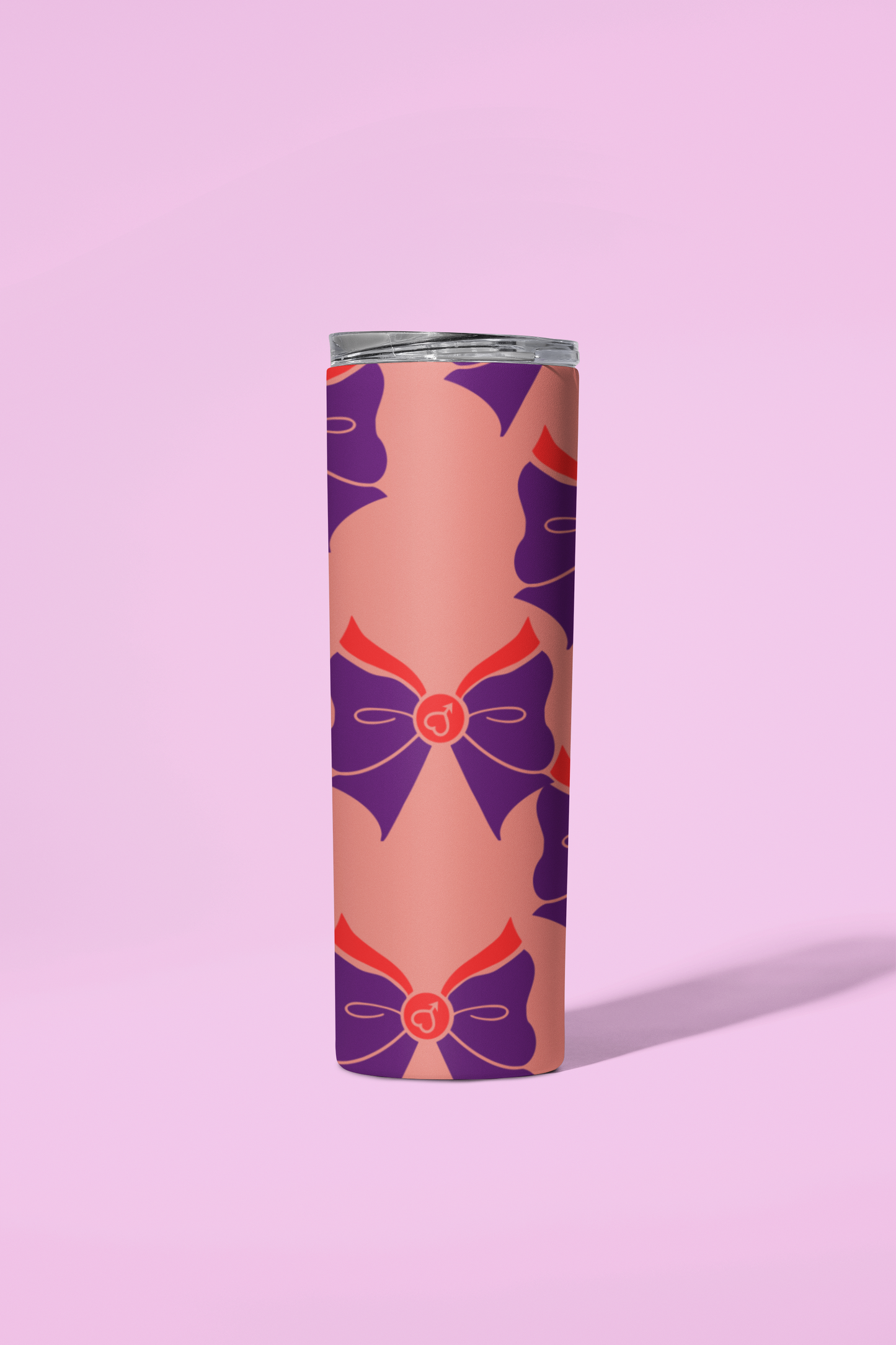 Sailor Mars Bow Pattern Skinny Tumbler