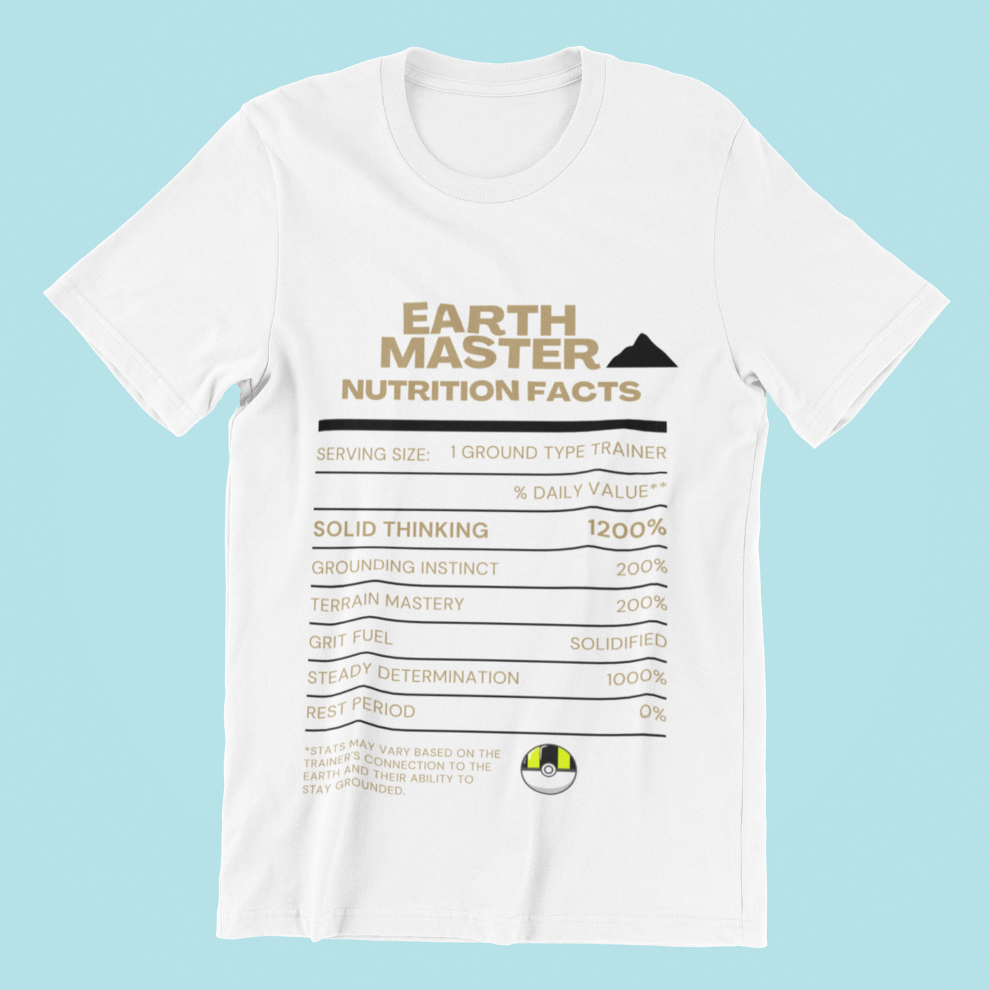 Ground-Type Master Trainer Nutrition Facts Tee