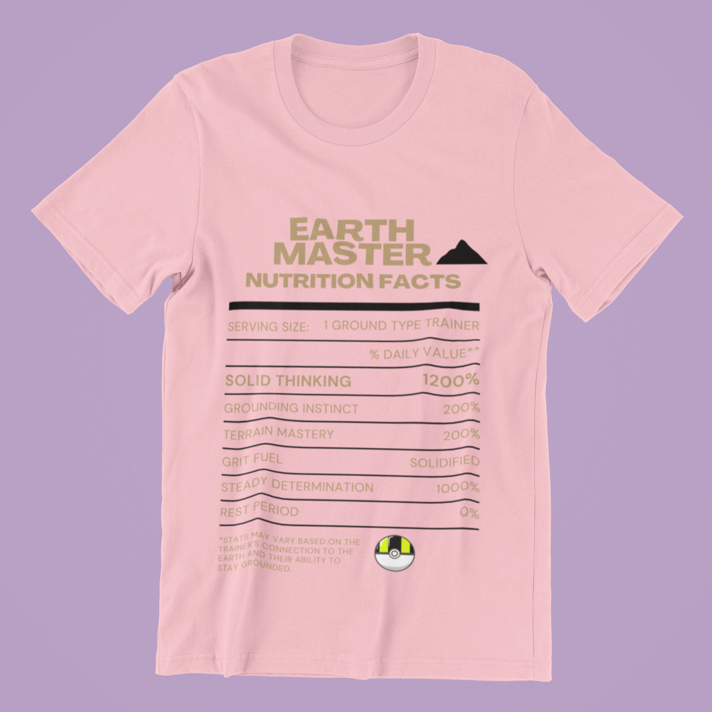 Ground-Type Master Trainer Nutrition Facts Tee