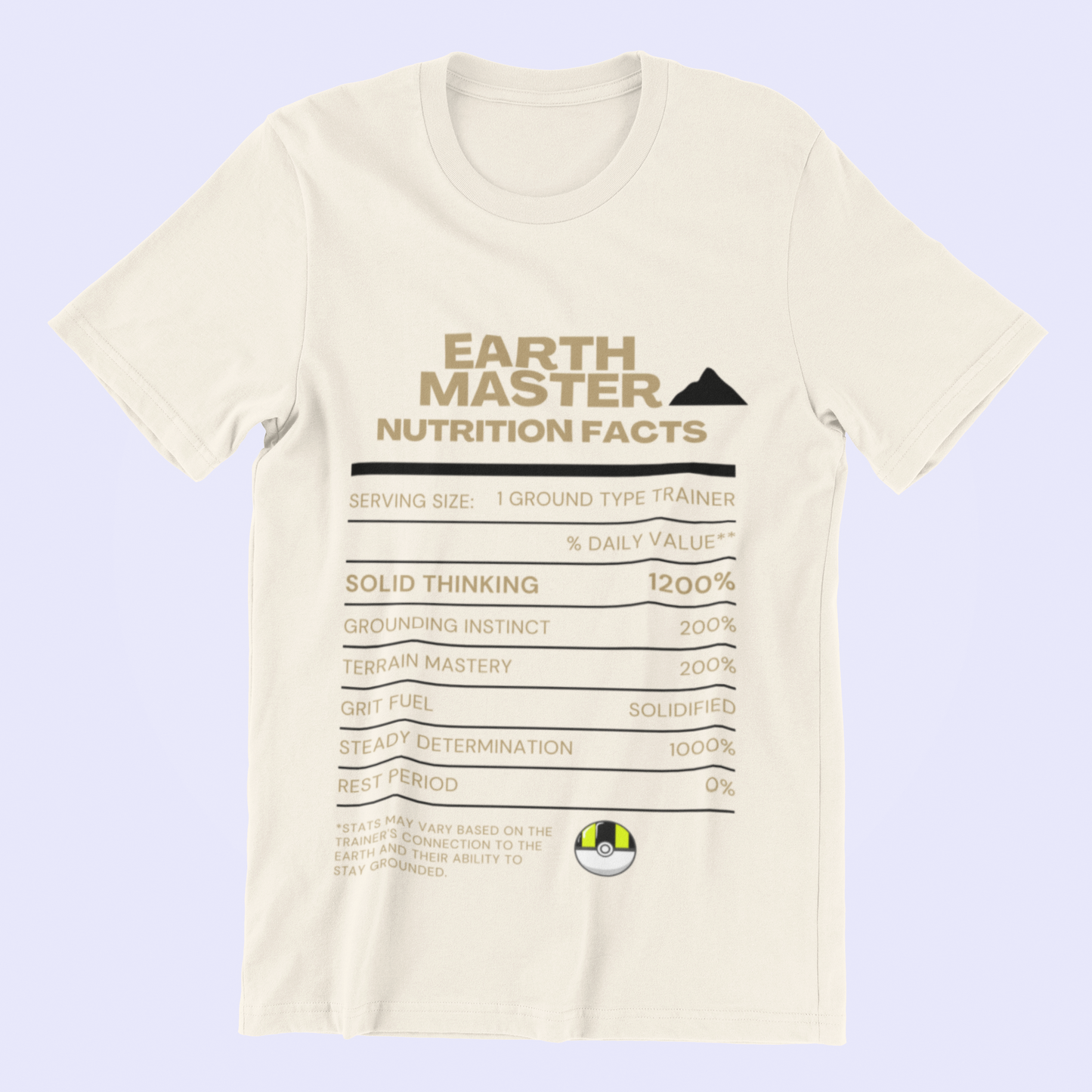 Ground-Type Master Trainer Nutrition Facts Tee