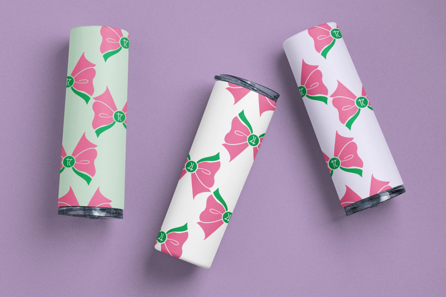 Sailor Jupiter Bow Pattern Skinny Tumbler