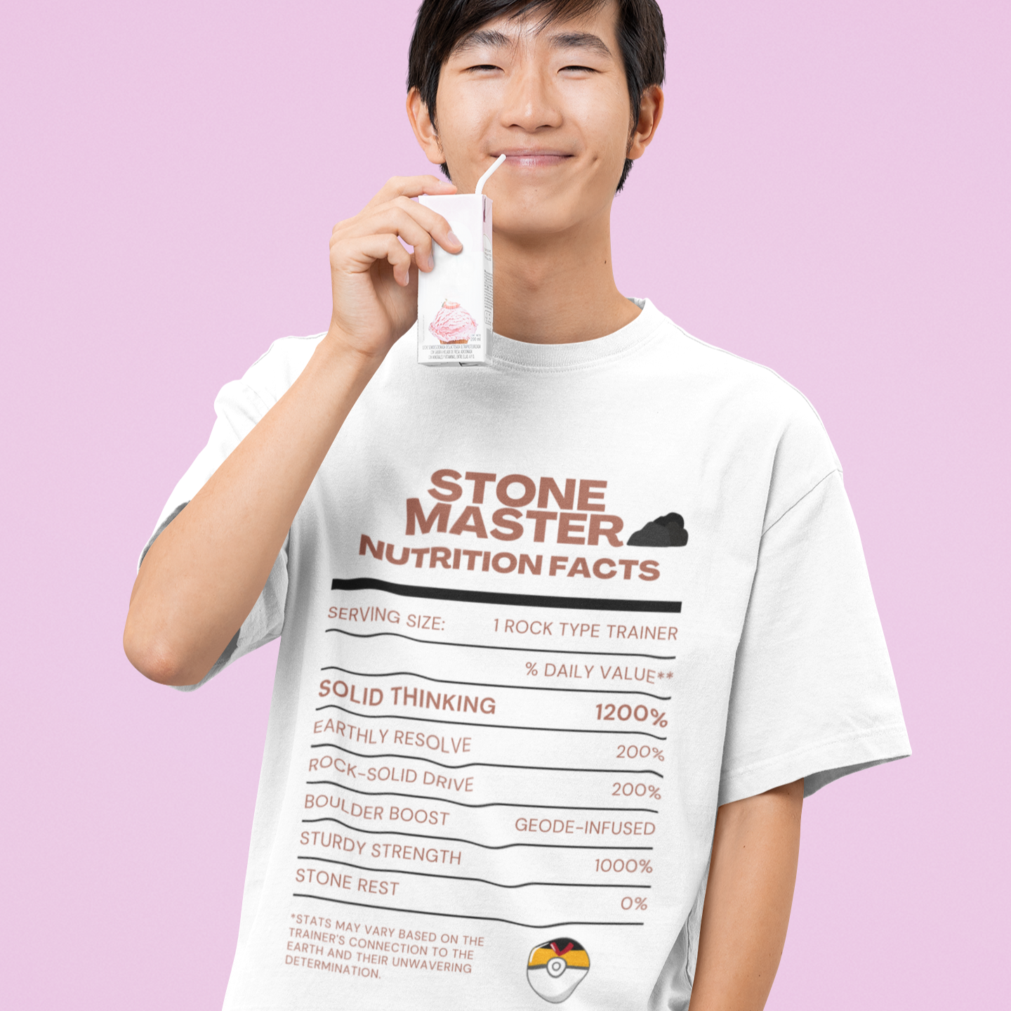 Rock-Type Master Trainer Nutrition Facts Tee