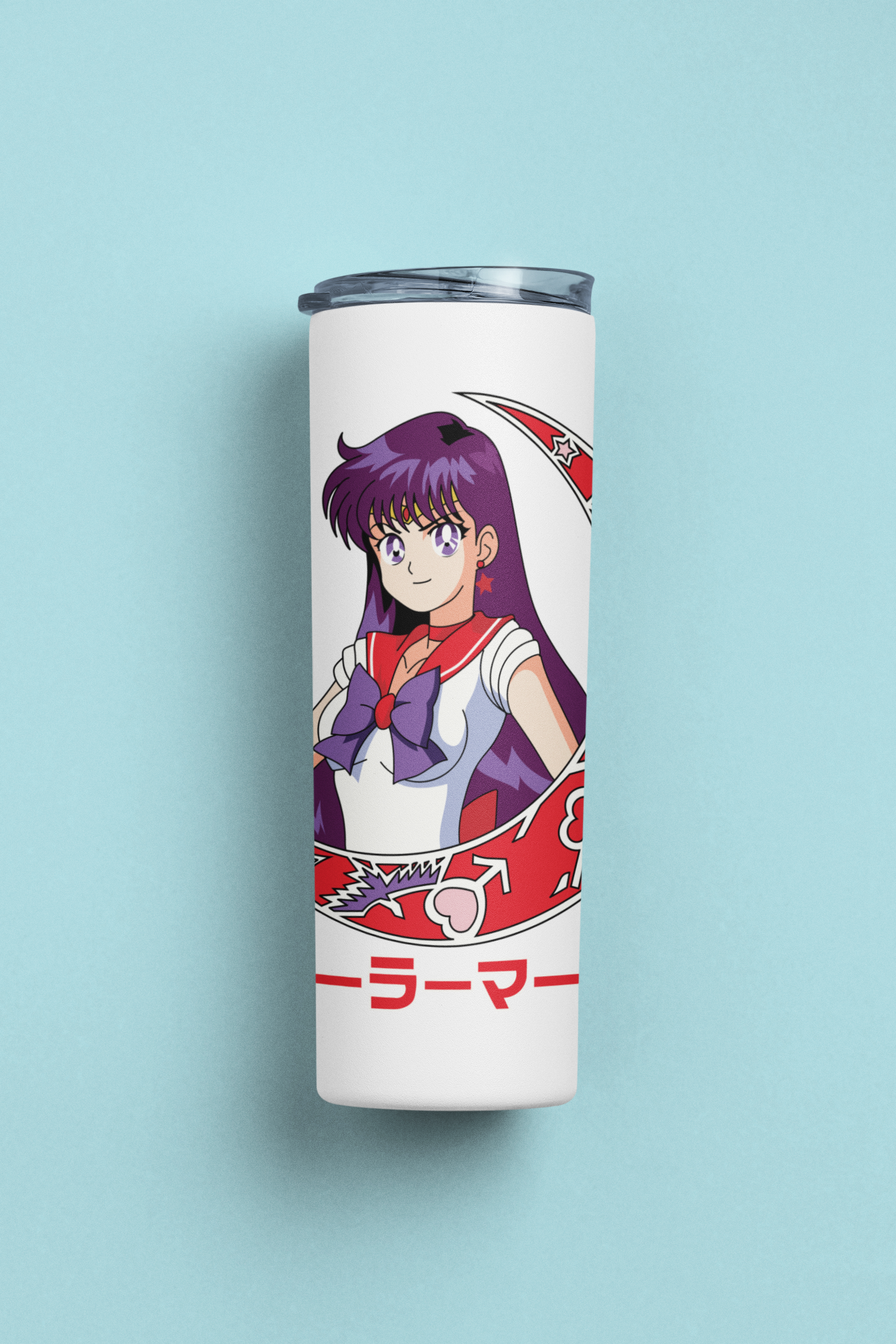 Sailor Mars Crescent Moon Skinny Tumbler